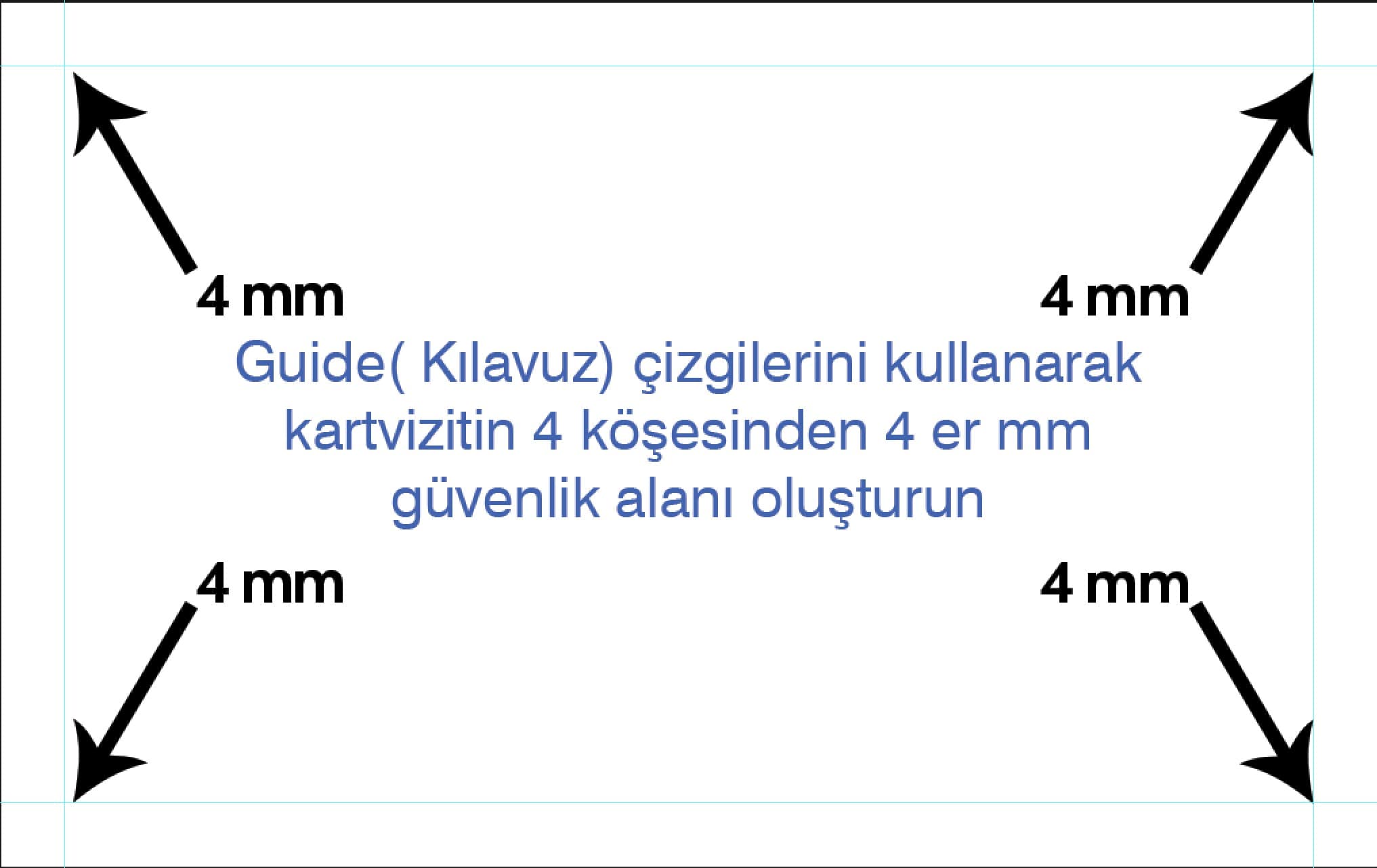 Photoshop Kartvizit Tasarım şablonu ebatı