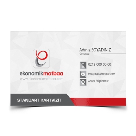 Standart Kartvizit Standart Kartvizit